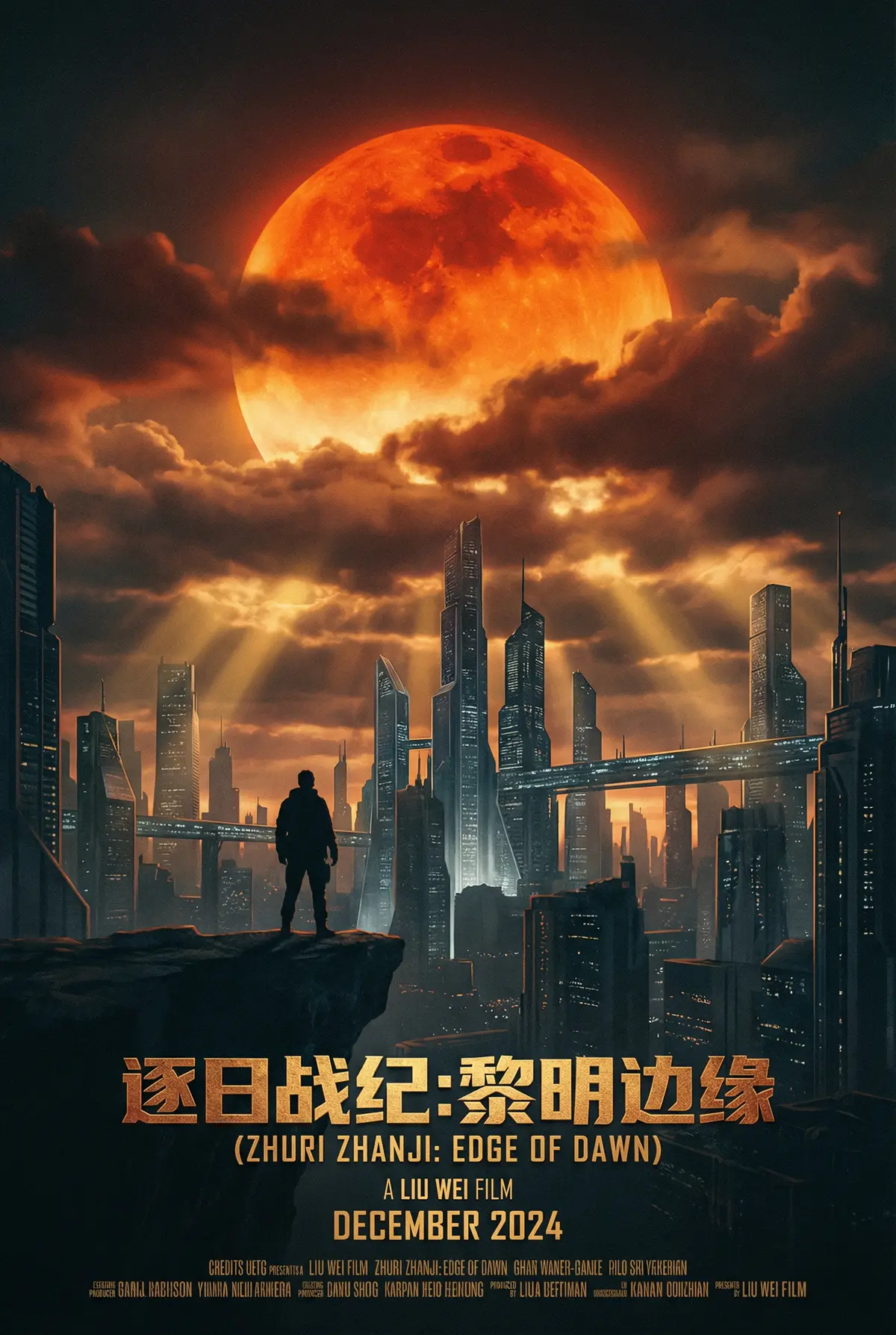 狠狠撸 出品科幻巨制《逐日战纪》电影海报